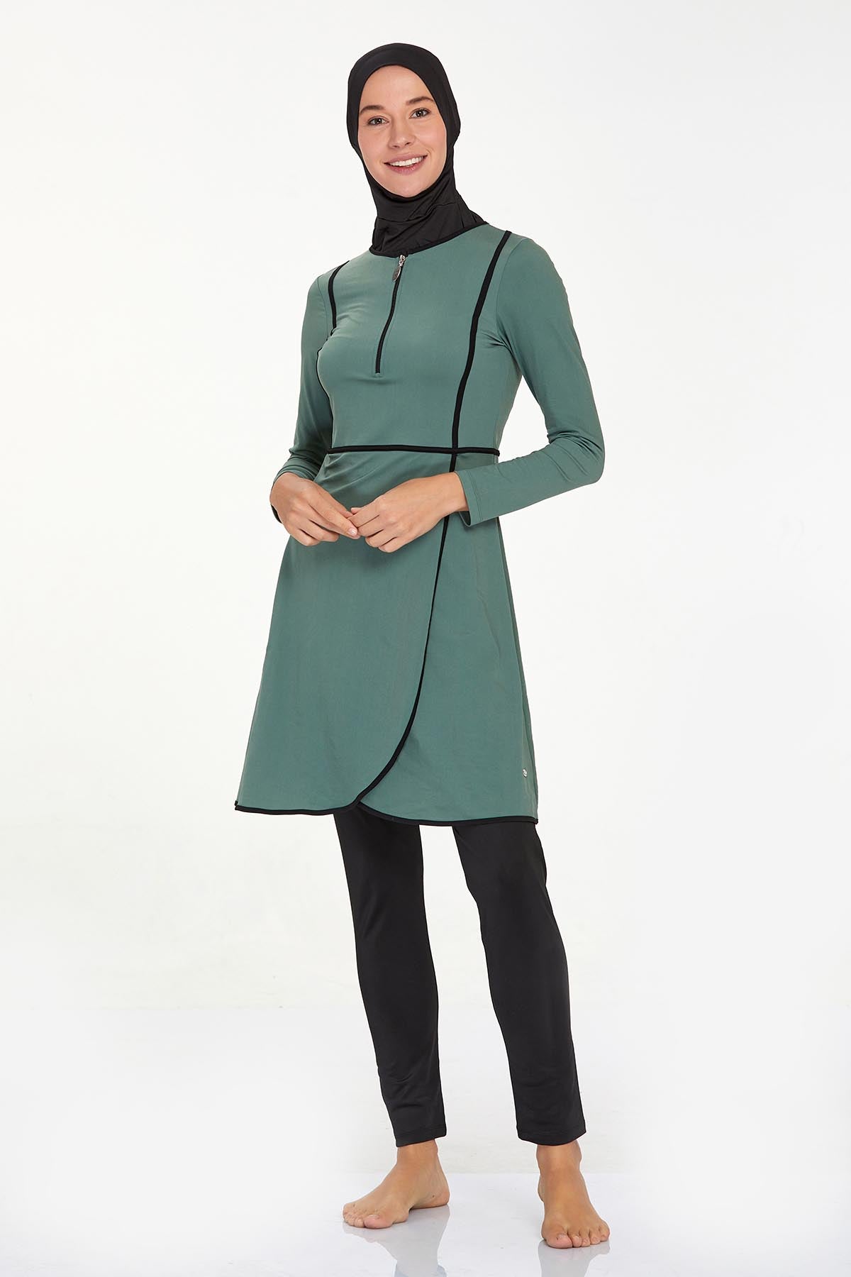 Adasea Burkini  Swimsuit-4546  Voile