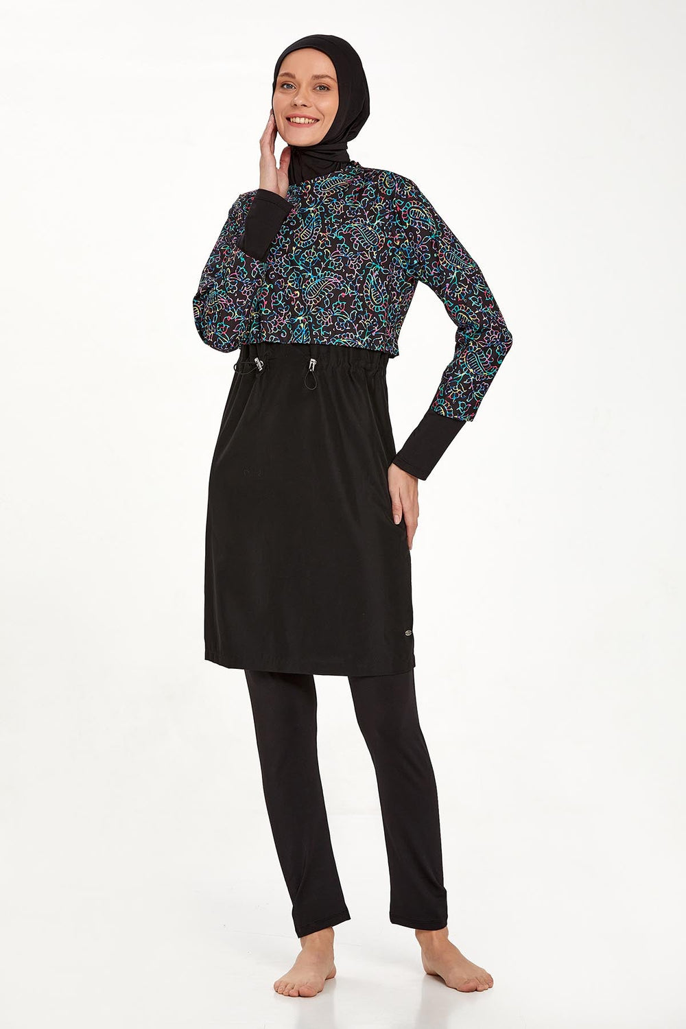 Adasea Burkini  Swimsuit- 1407  Voile