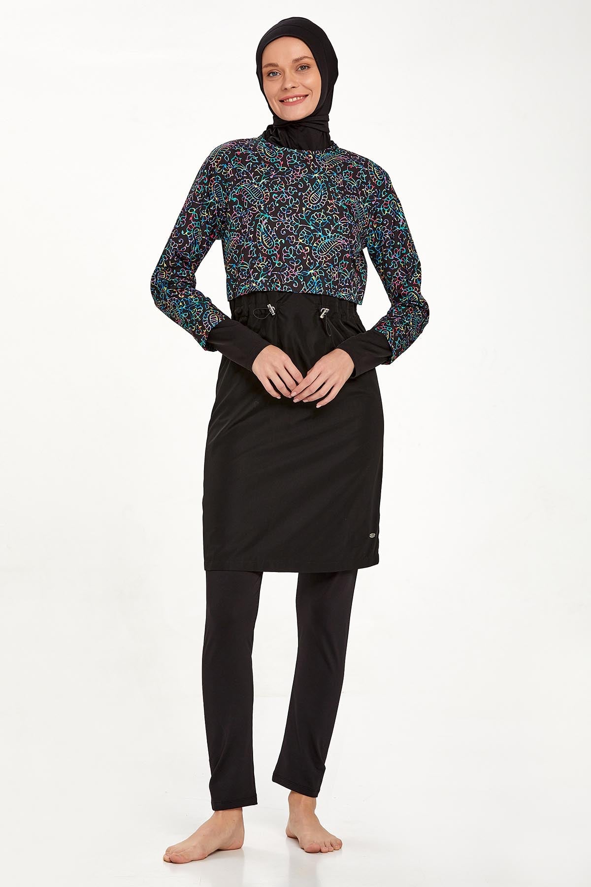 Adasea Burkini  Swimsuit- 1407  Voile