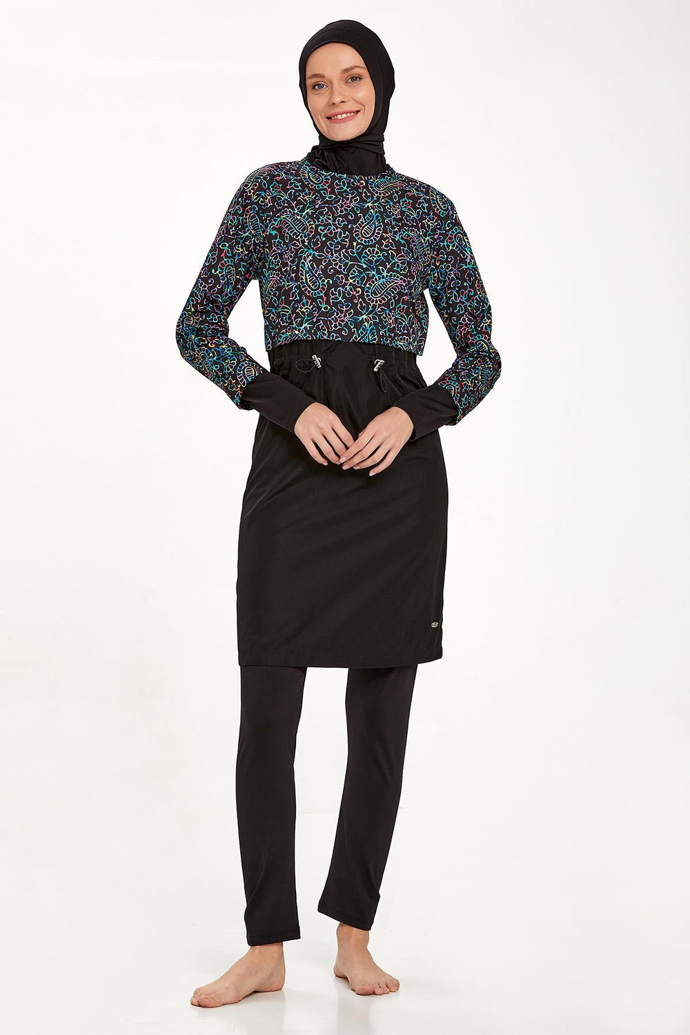 Adasea Burkini  Swimsuit- 1407  Voile