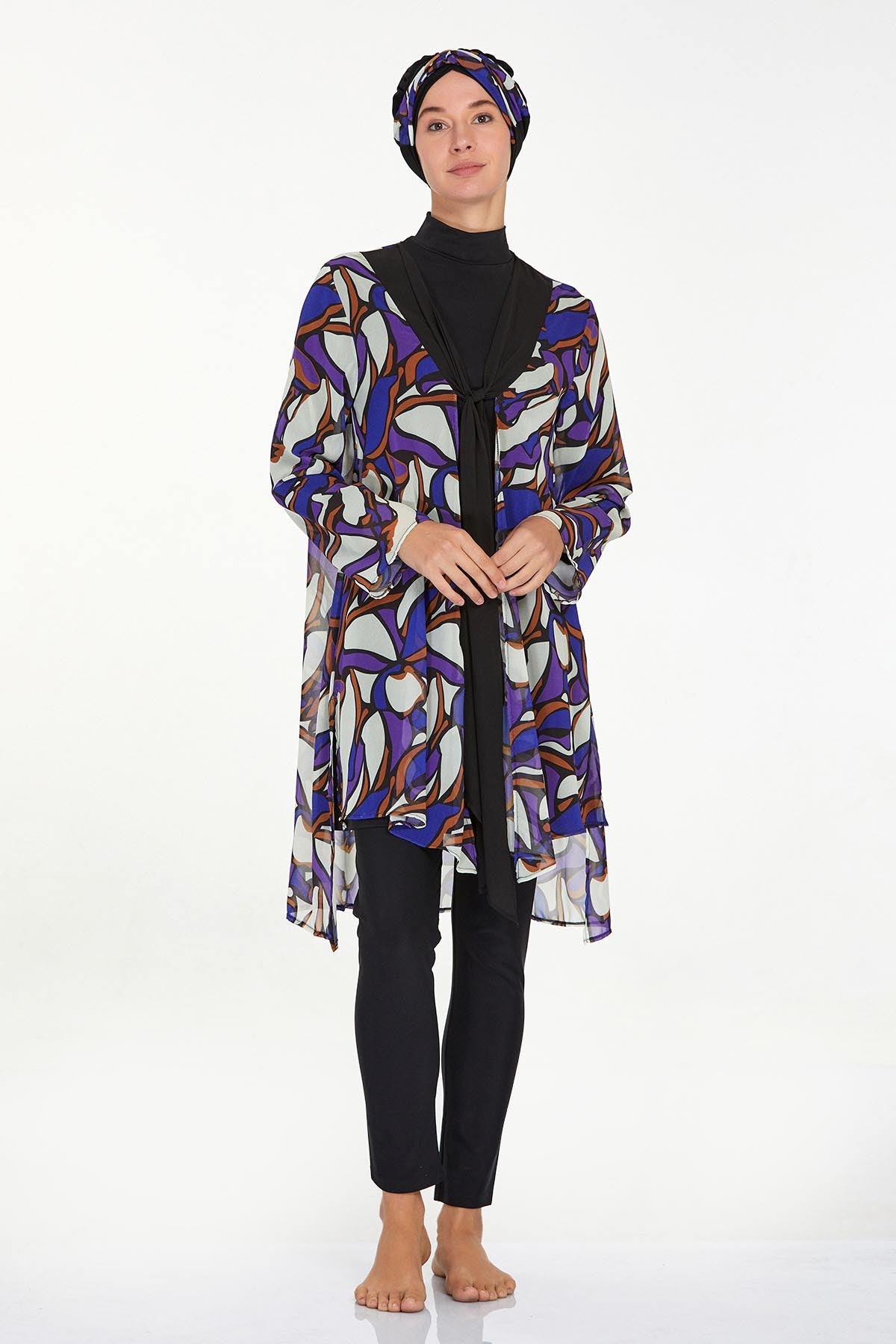 Adasea Burkini  Swimsuit- 4561  Voile