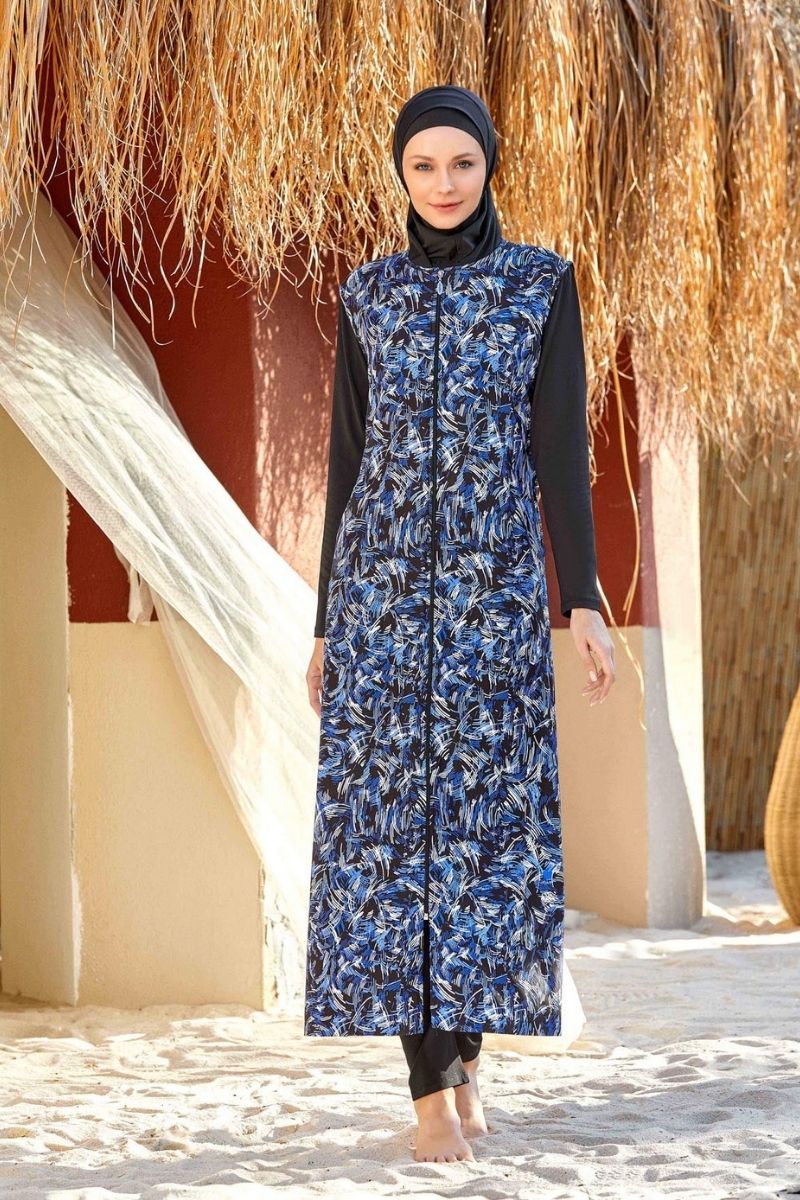 Adasea Burkini  Swimsuit- 2313-B  Voile