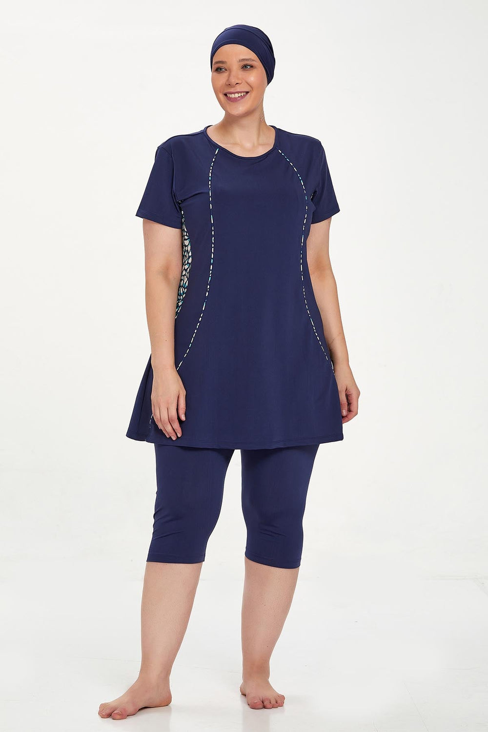 Adasea Burkini  Swimsuit- 3934-B  Voile