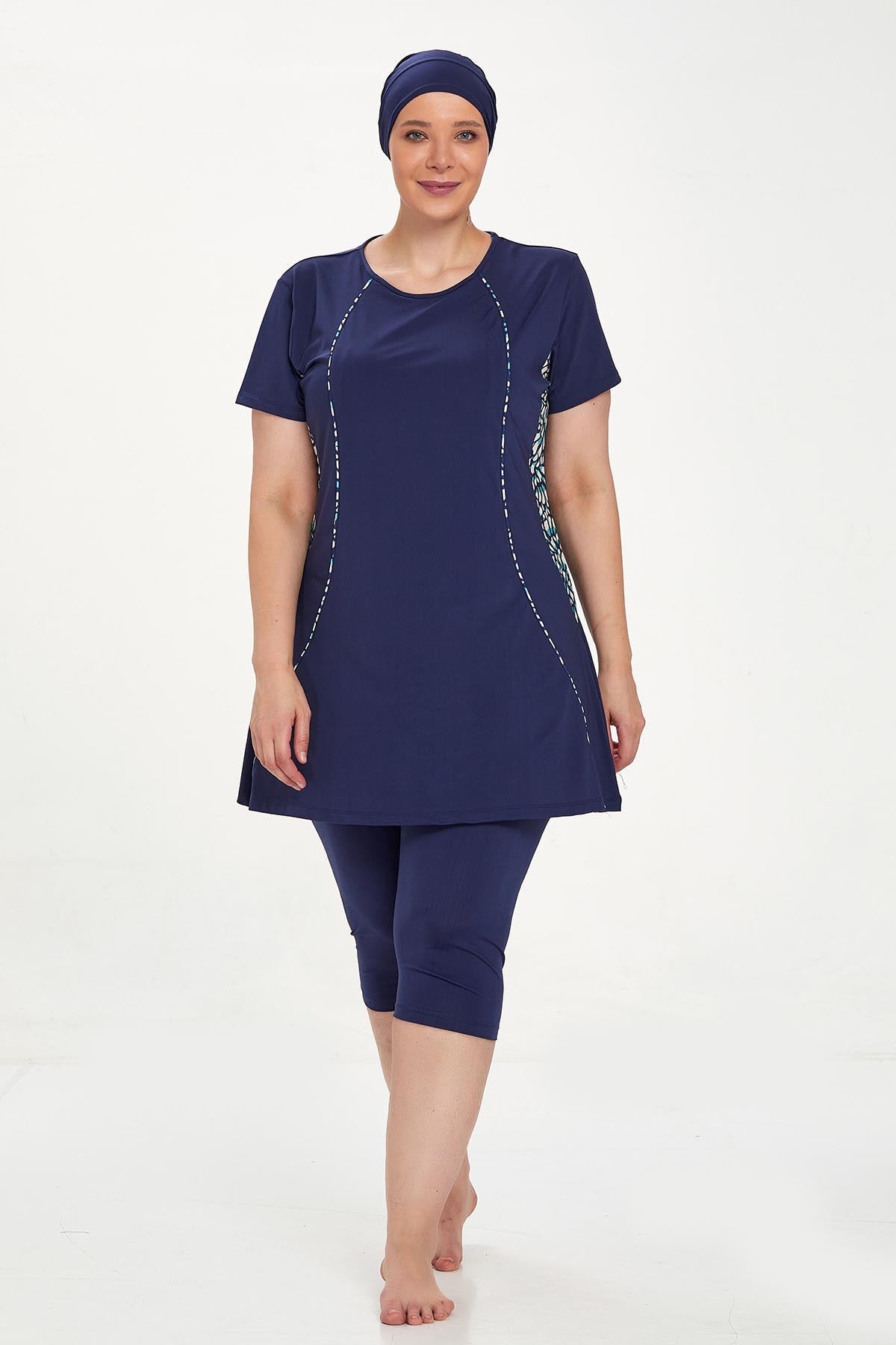 Adasea Burkini  Swimsuit- 3934-B  Voile
