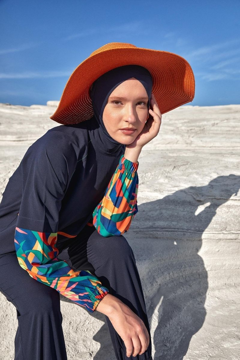 Adasea Burkini  Swimsuit  Voile