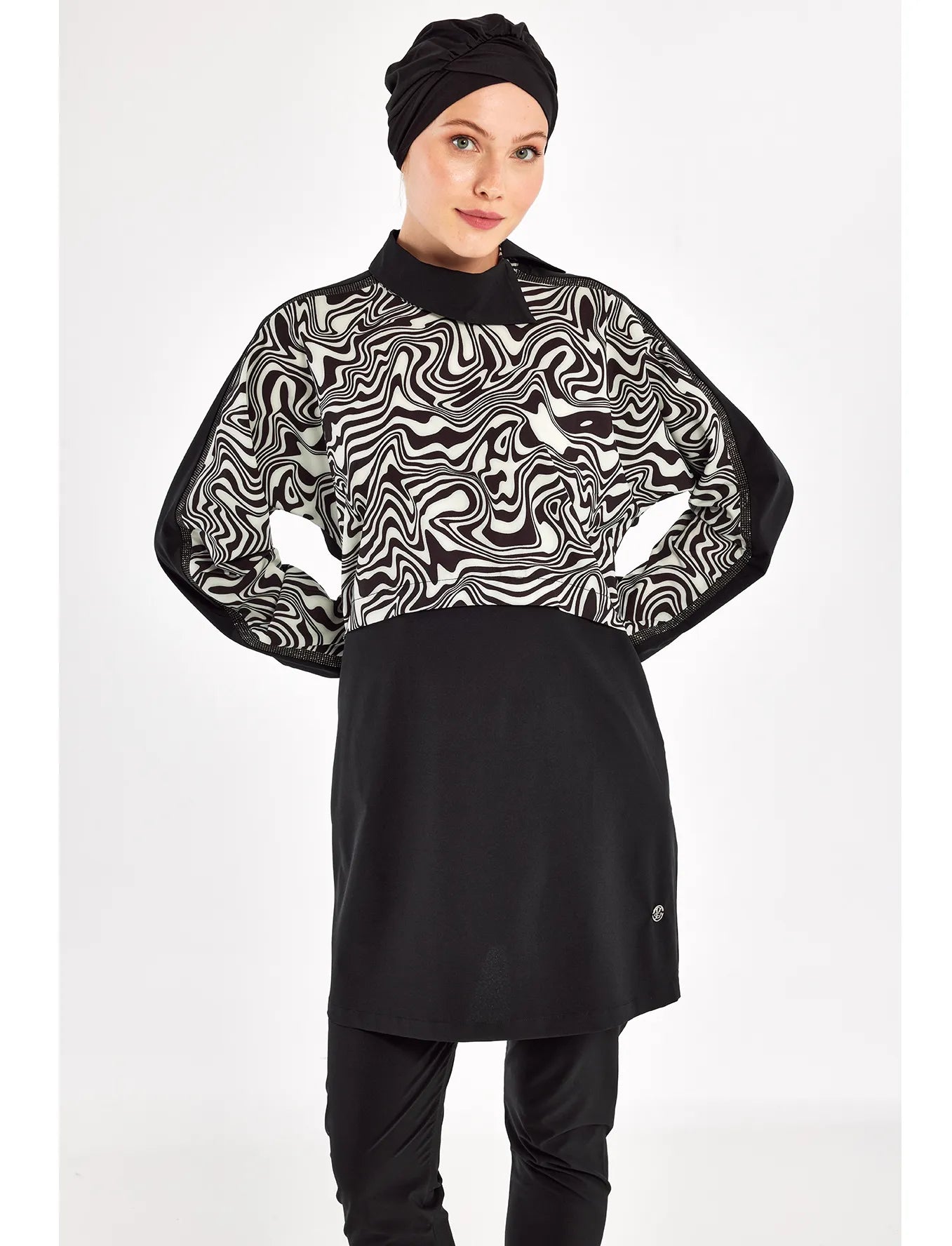 Adasea Burkini  Swimsuit  Voile