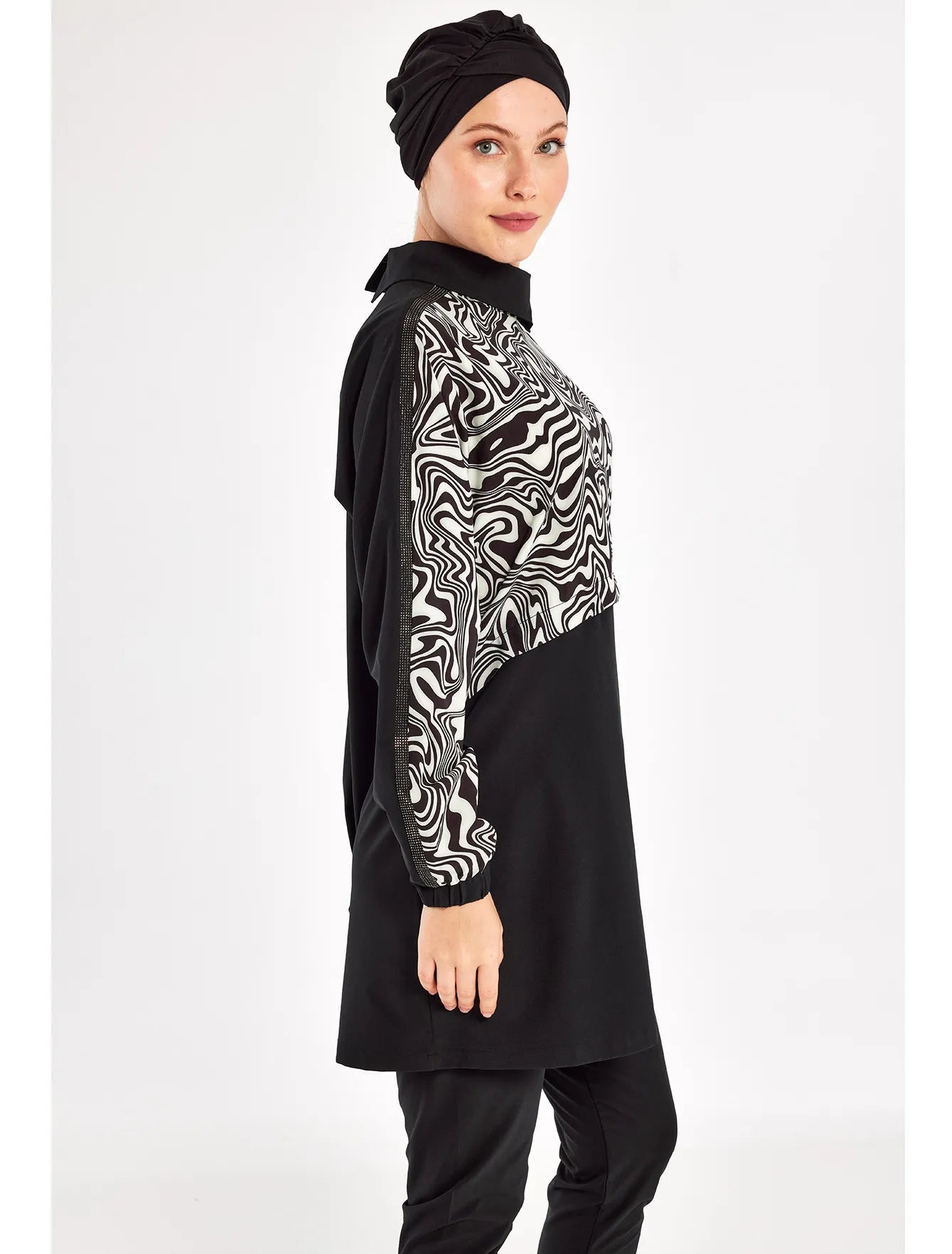 Adasea Burkini  Swimsuit  Voile