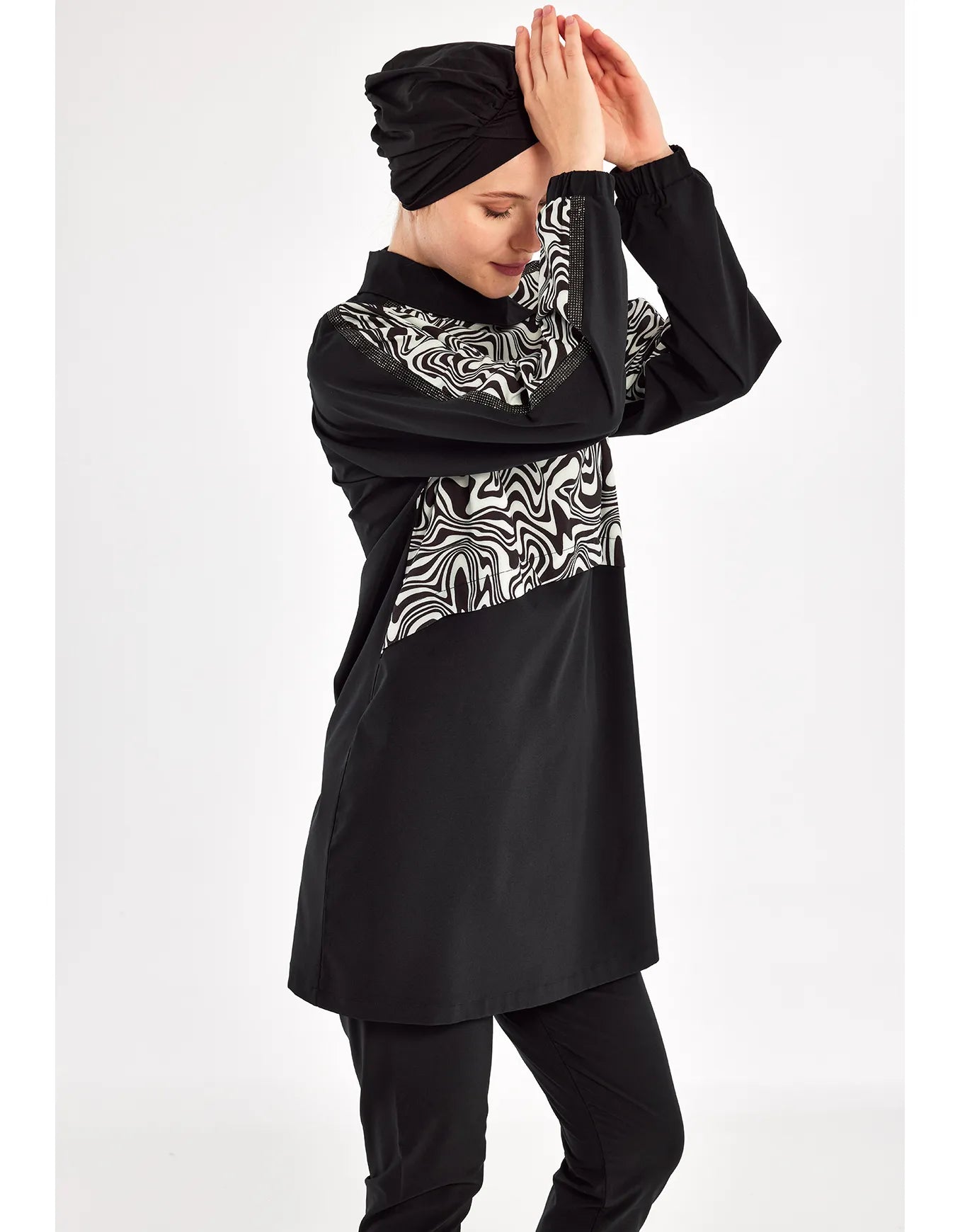 Adasea Burkini  Swimsuit  Voile