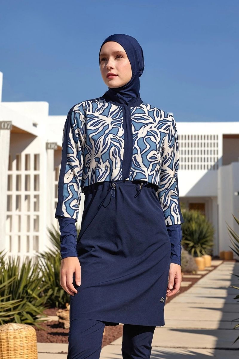 Adasea Burkini  Swimsuit  Voile