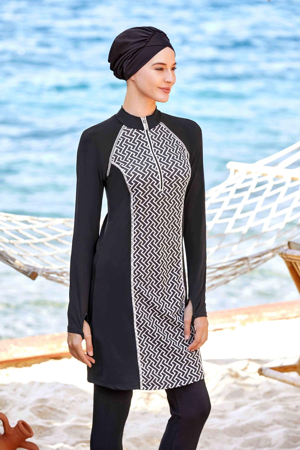 Adasea Burkini  Swimsuit 4420  Voile