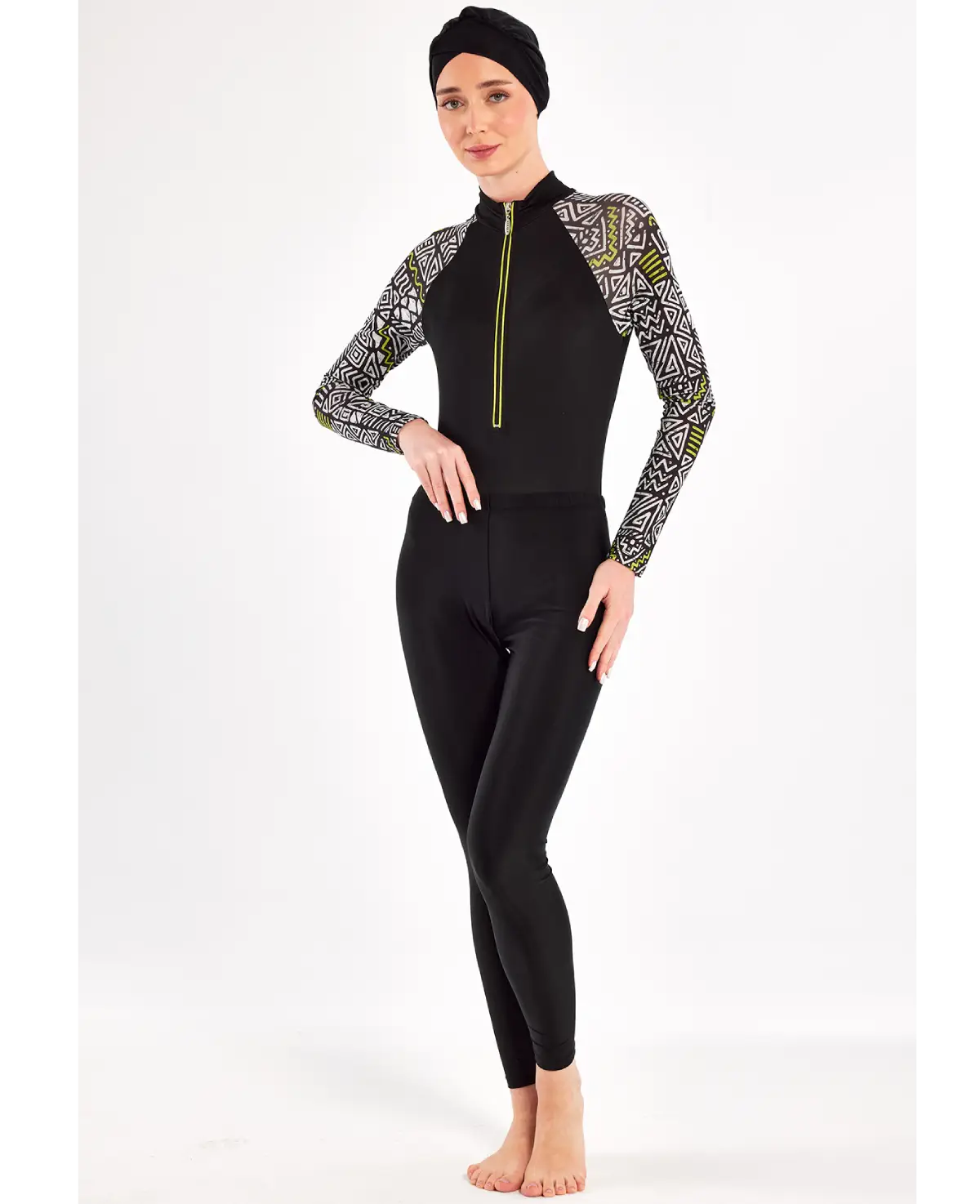 Adasea Burkini  Swimsuit-1112  Voile