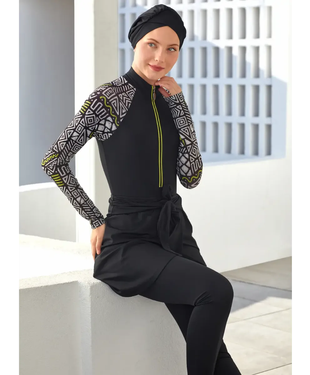 Adasea Burkini  Swimsuit-1112  Voile