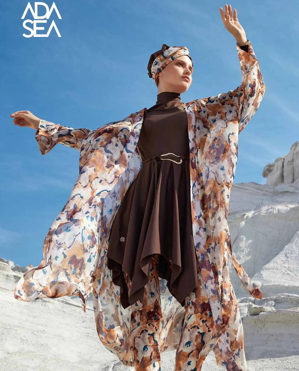 Adasea Burkini  Swimsuit-1122  Voile