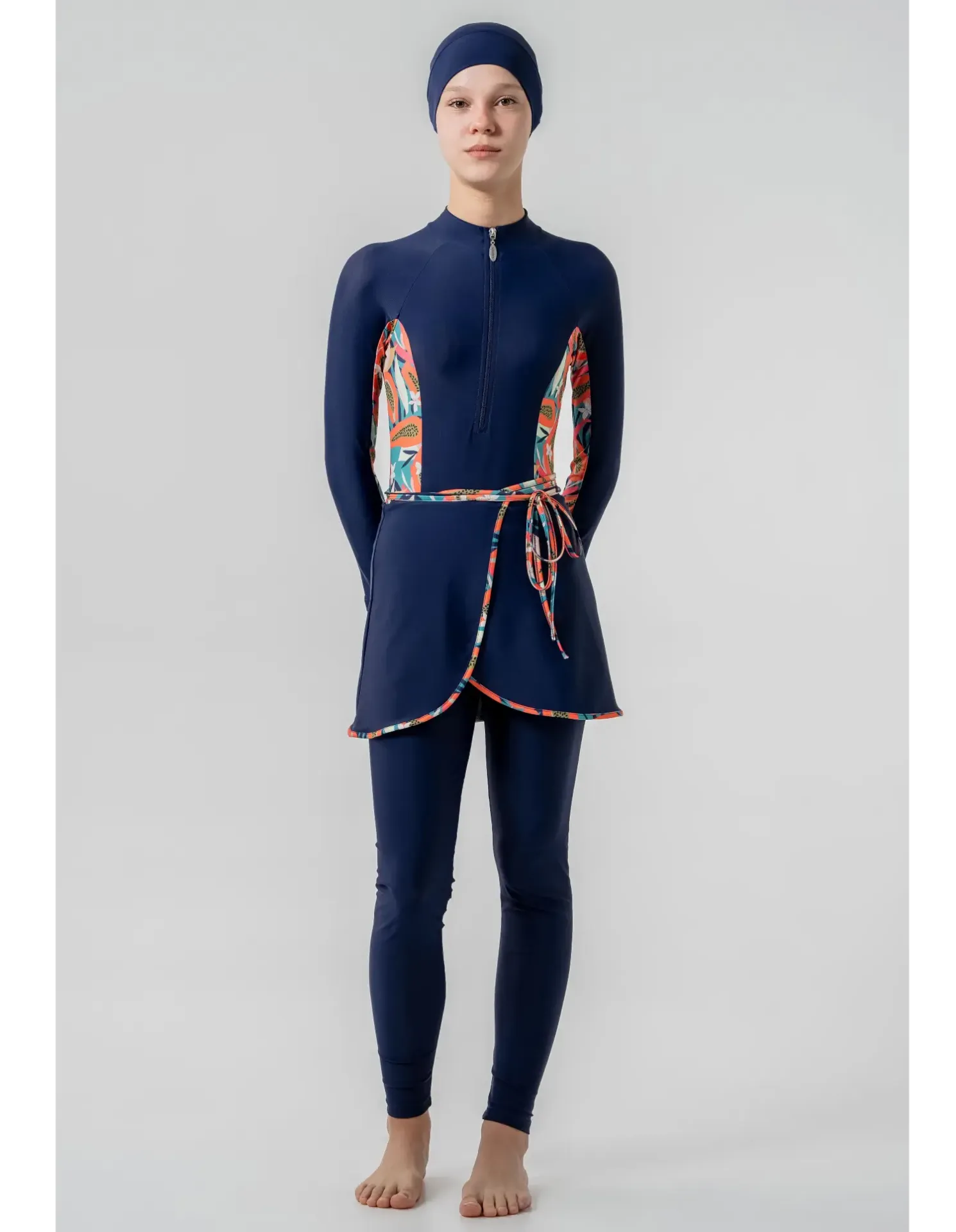 Adasea Kids Burkini  Swimsuit-1901  Voile