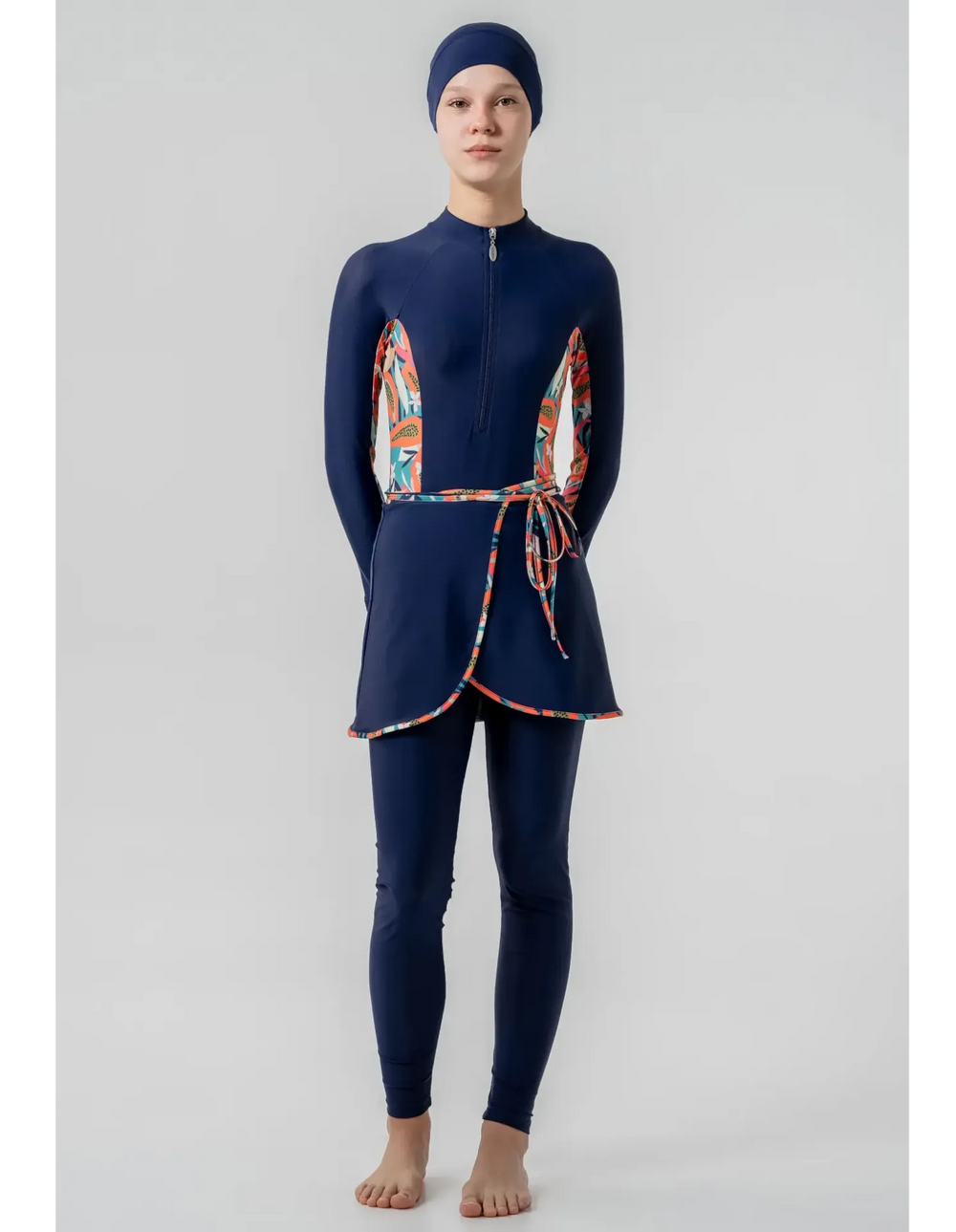 Adasea Kids Burkini  Swimsuit-1901  Voile