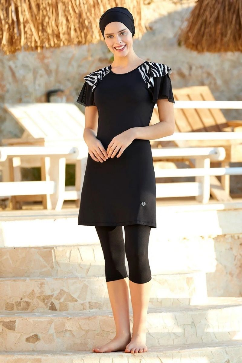 Maresiva Burkini Lycra Swimsuit 0576  Voile