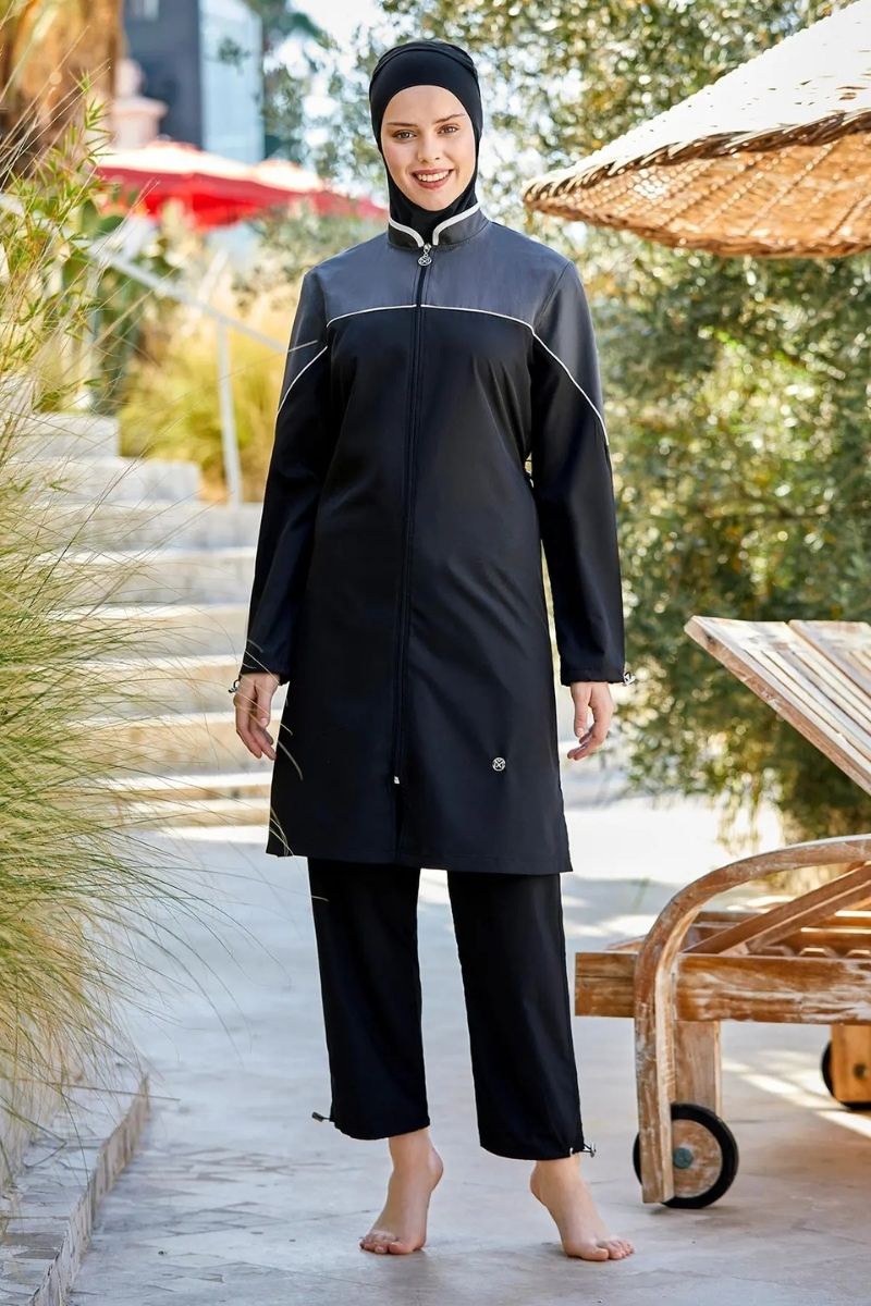 Maresiva Burkini Lycra Swimsuit 0552  Voile