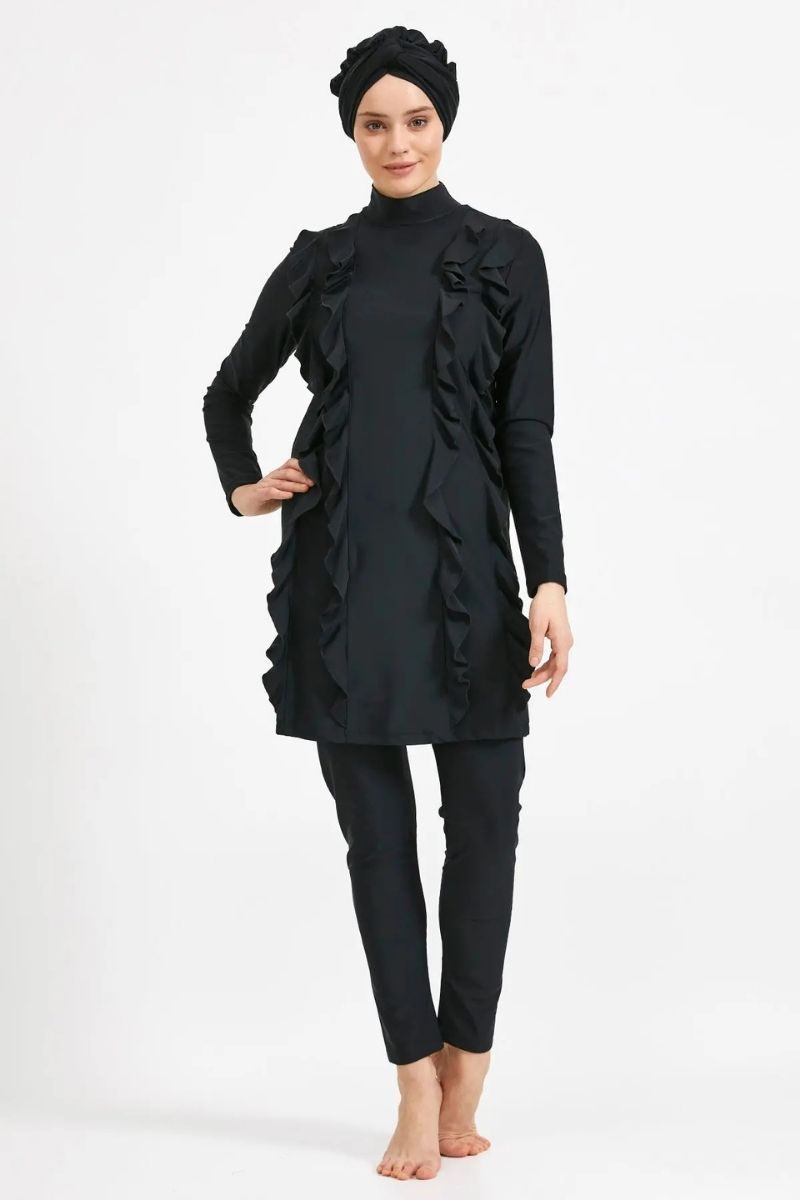 Maresiva Burkini Lycra Swimsuit 0525  Voile