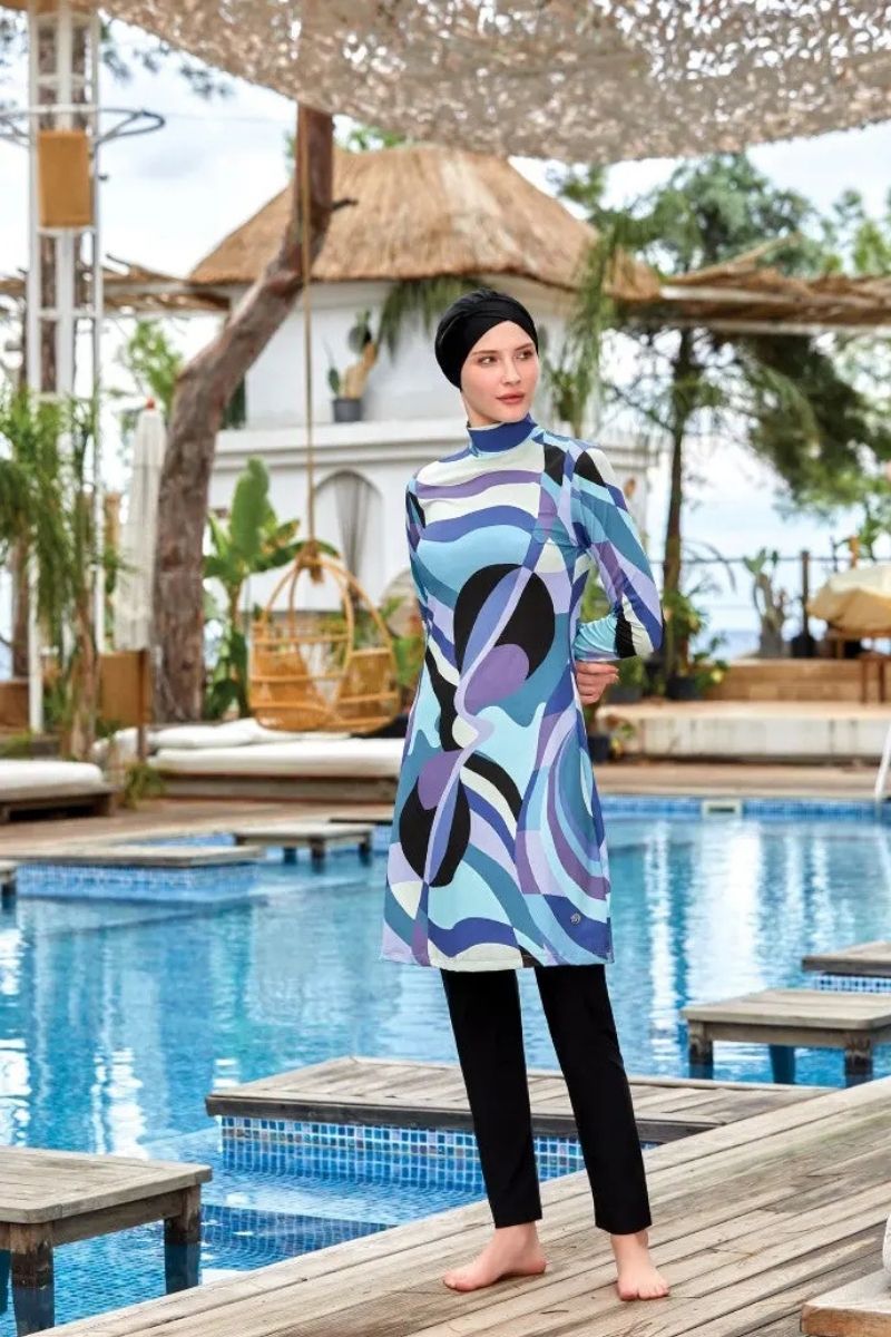 Maresiva Burkini Swimsuit 8001  Voile