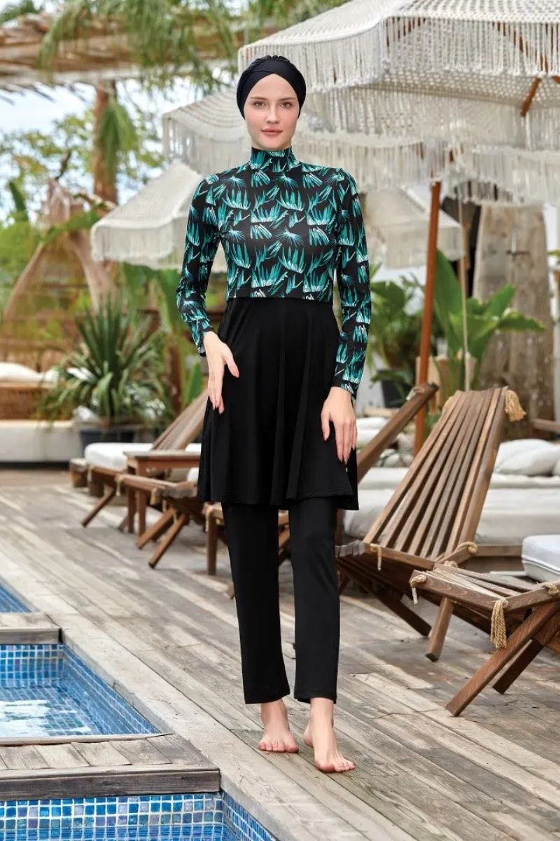 Maresiva Burkini Swimsuit 8015  Voile