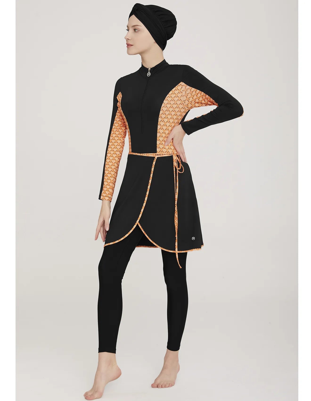 Maresiva Burkini Swimsuit-8029  Voile