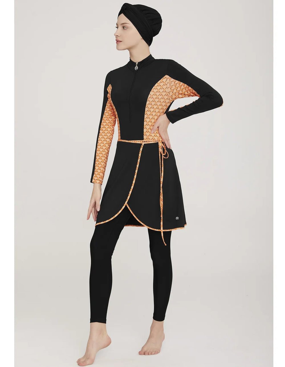 Maresiva Burkini Swimsuit-8029  Voile