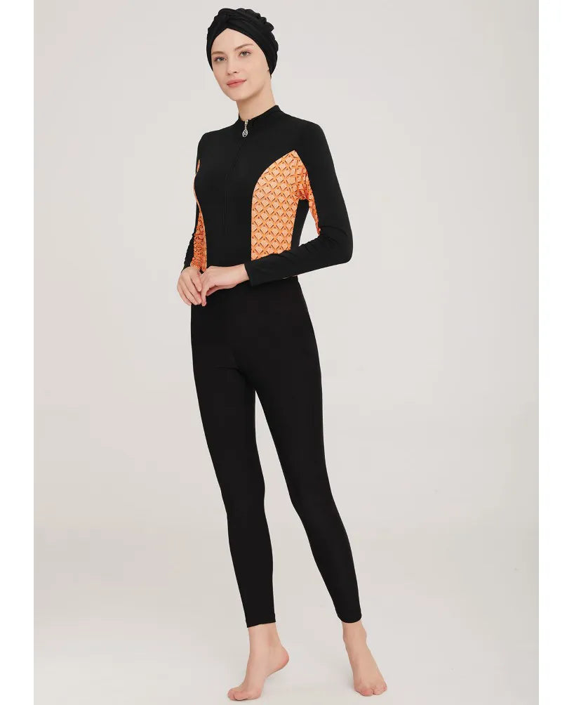 Maresiva Burkini Swimsuit-8029  Voile