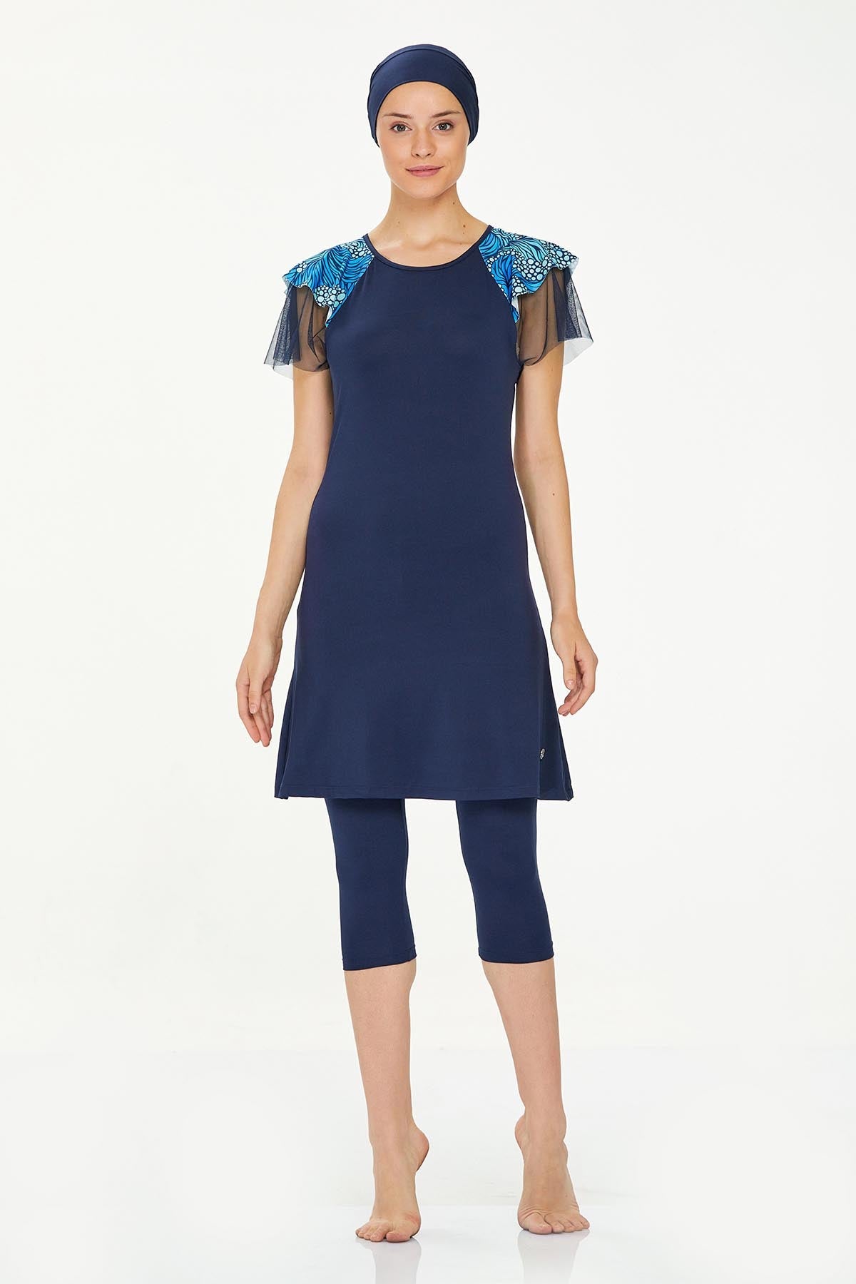 Maresiva Burkini Swimsuit-8301  Voile