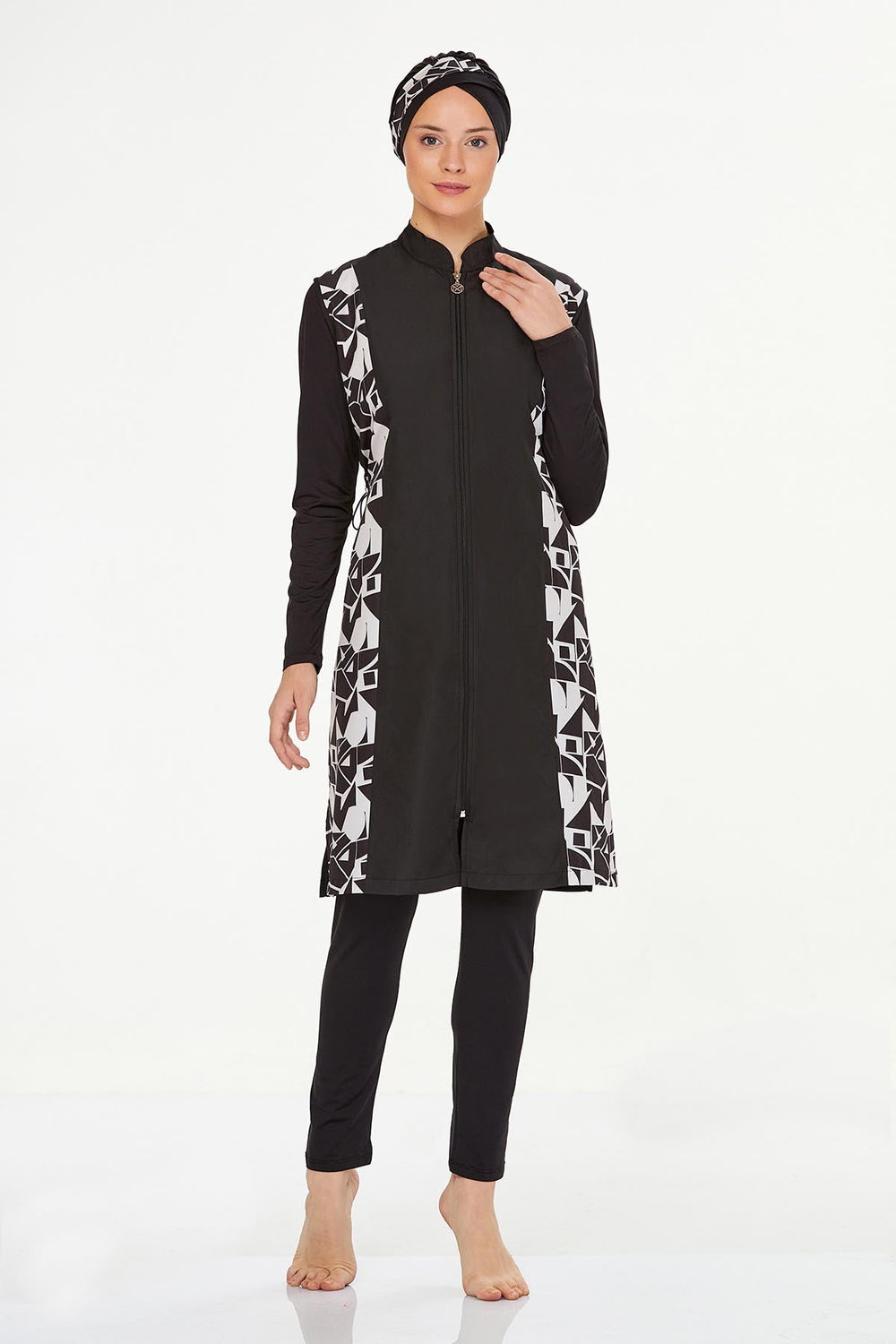Maresiva Burkini Swimsuit-8240-B  Voile