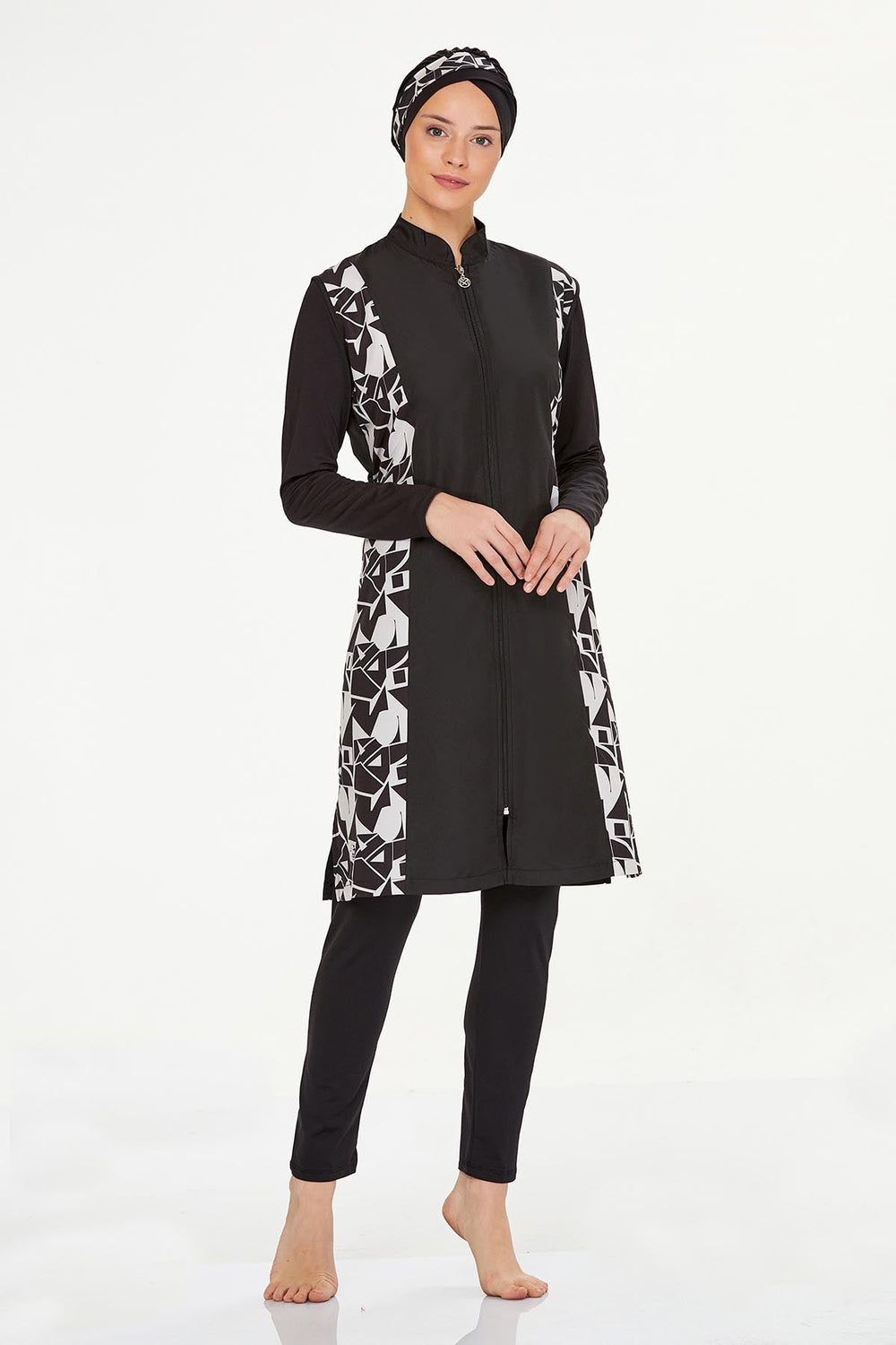 Maresiva Burkini Swimsuit-8240-B  Voile
