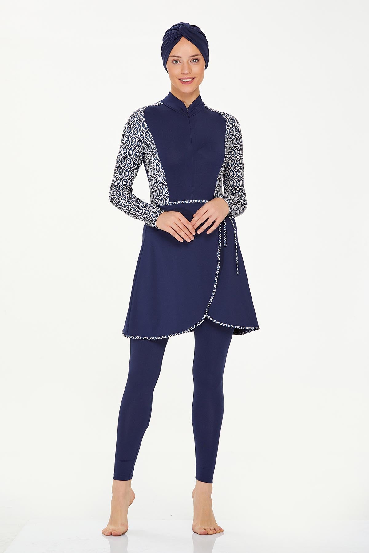 Maresiva Burkini Swimsuit-8229  Voile