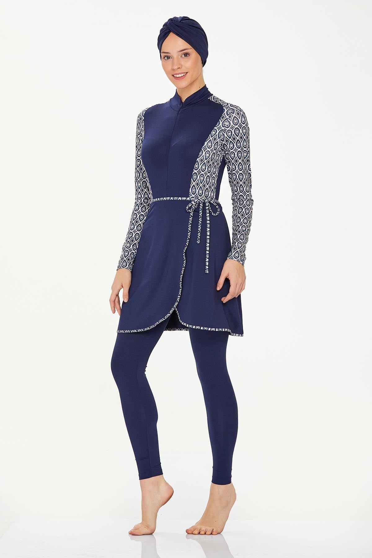 Maresiva Burkini Swimsuit-8229  Voile