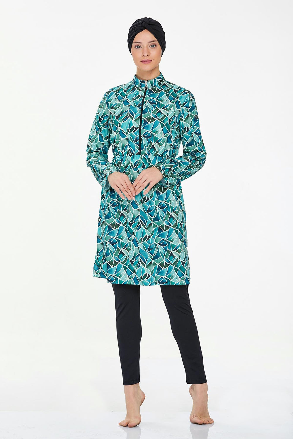 Maresiva Burkini Swimsuit-8268  Voile