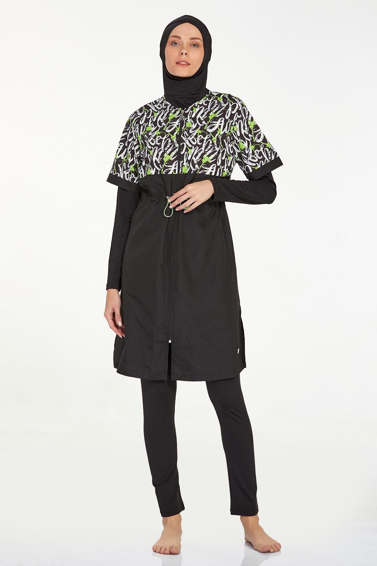 Maresiva Burkini Swimsuit-8261  Voile