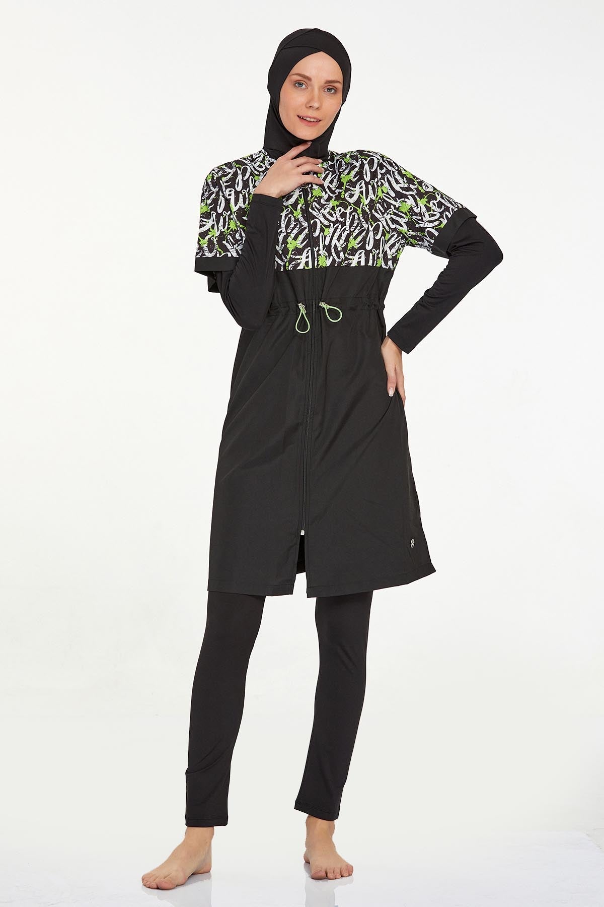 Maresiva Burkini Swimsuit-8261  Voile