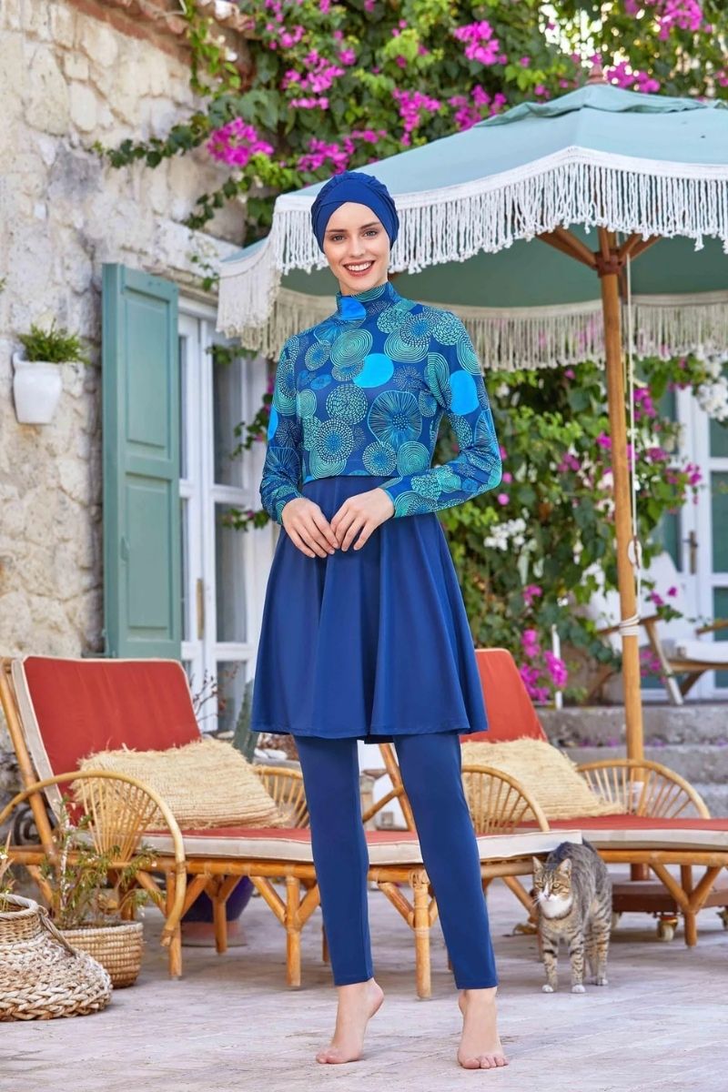 Maresiva Burkini Swimsui-8213  Voile