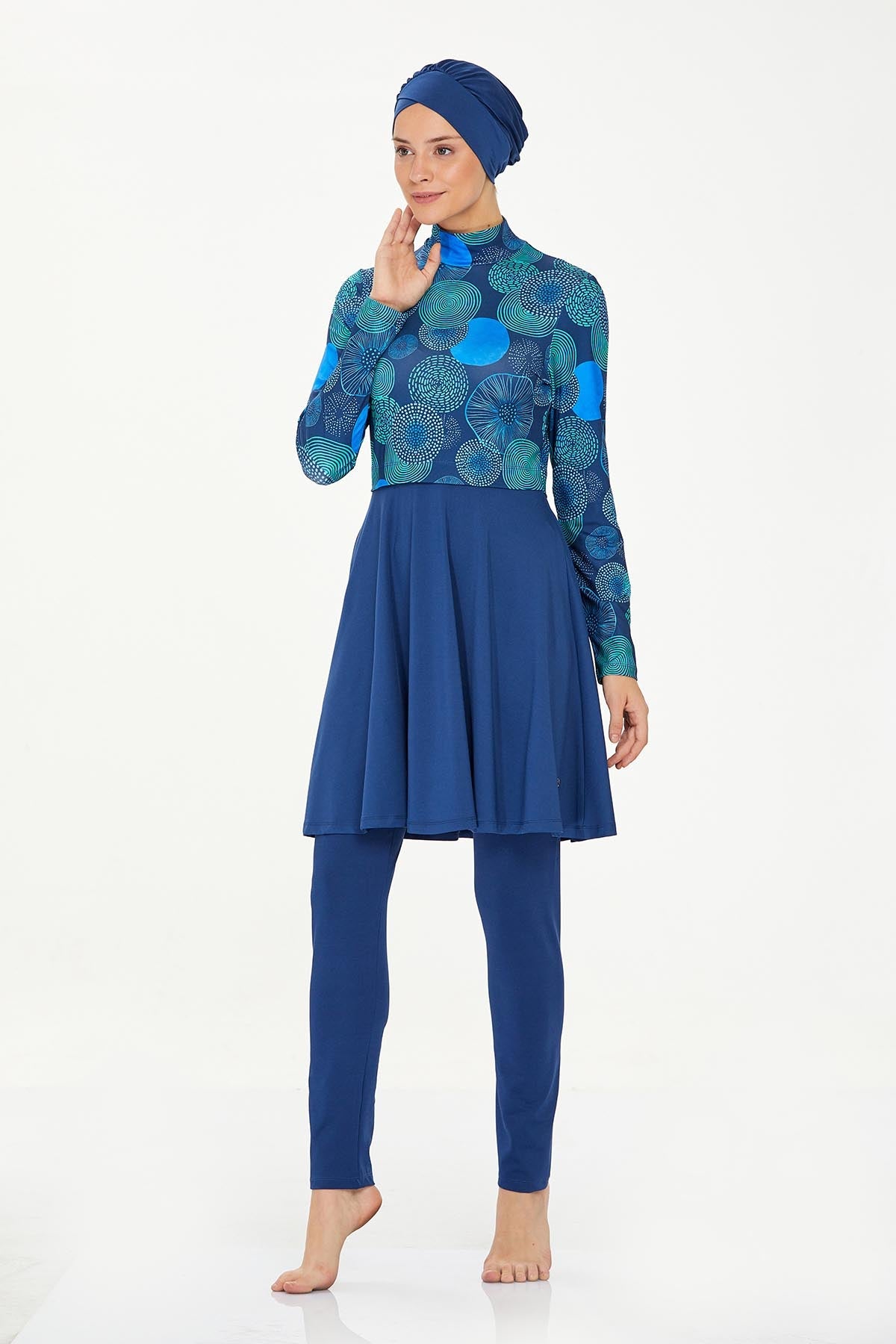 Maresiva Burkini Swimsui-8213  Voile