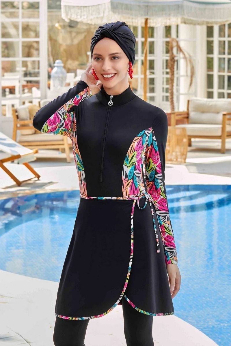 Maresiva Burkini Swimsui-8227  Voile