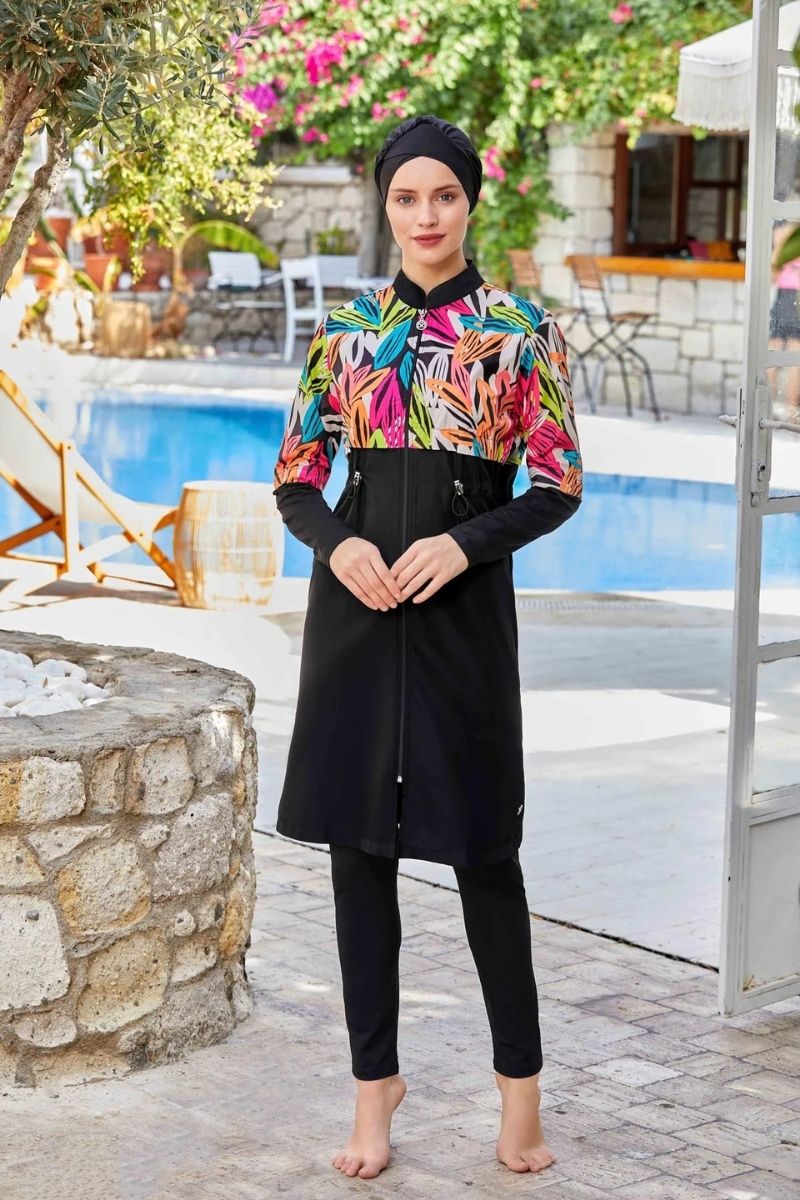 Maresiva Burkini Swimsui-8262  Voile