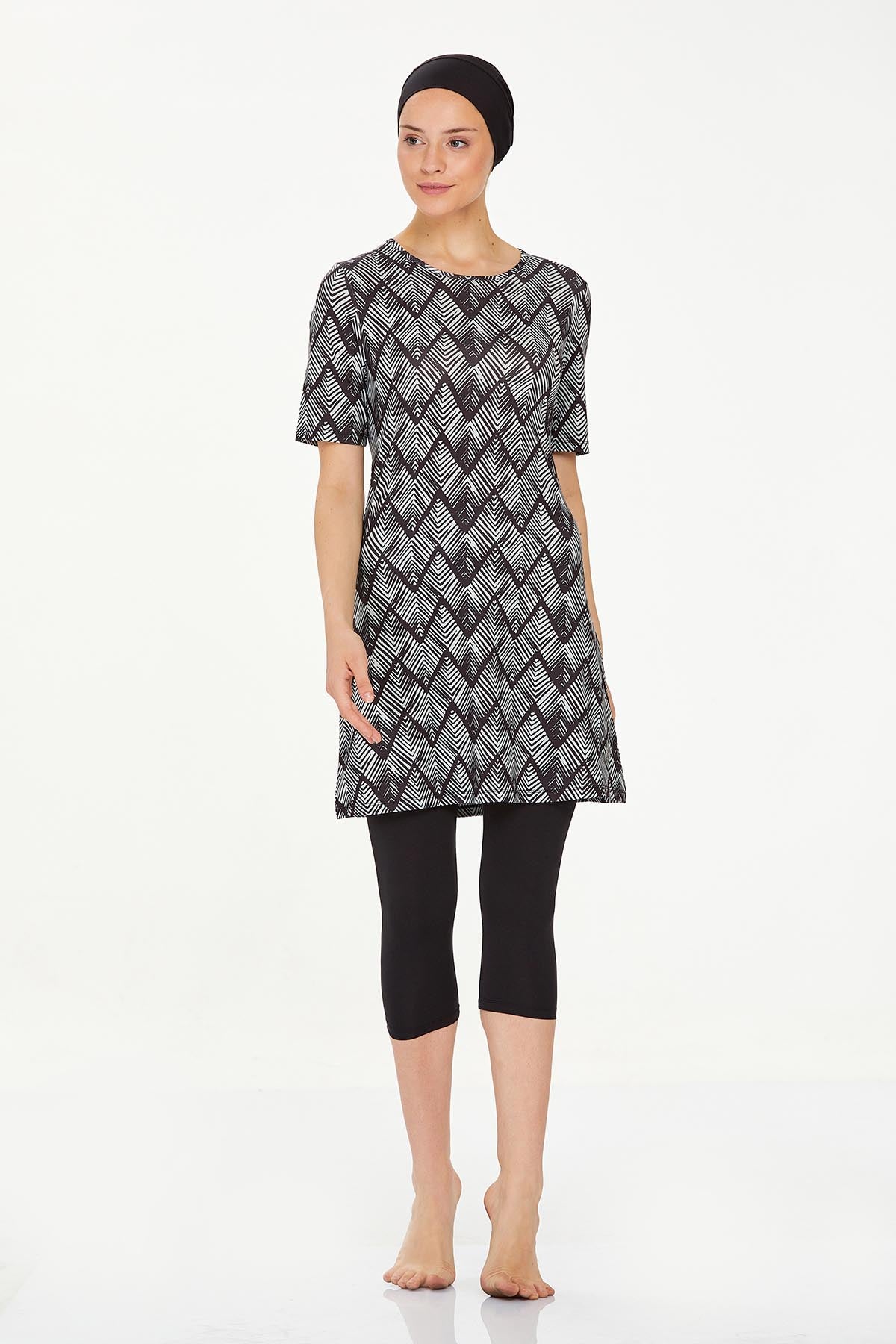 Maresiva Burkini Swimsui-8306-B  Voile
