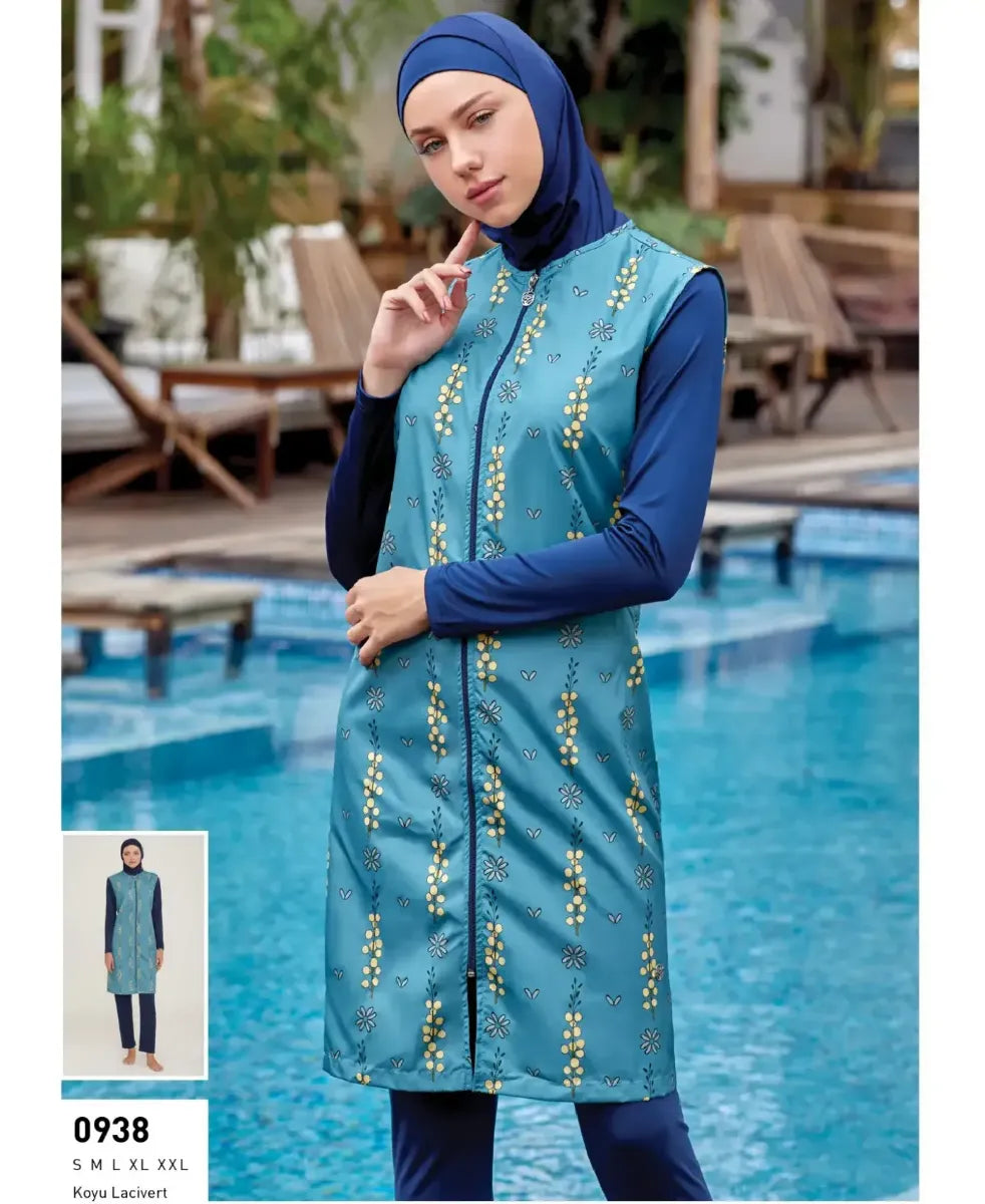 Rozamay Burkini Swimsuit 0938  Voile