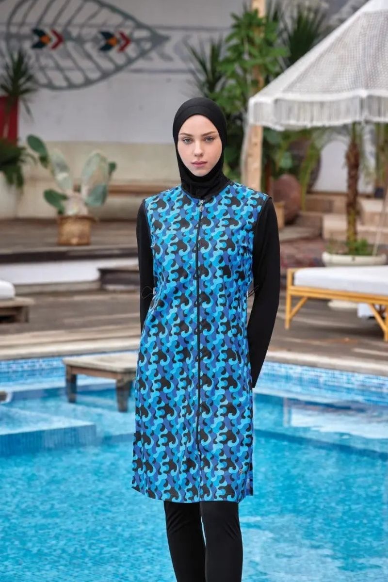 Rozamay Burkini Swimsuit 9048  Voile