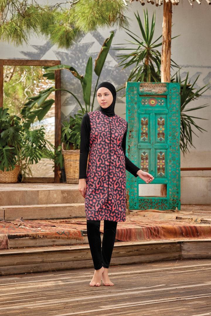 Rozamay Burkini Swimsuit-9049  Voile