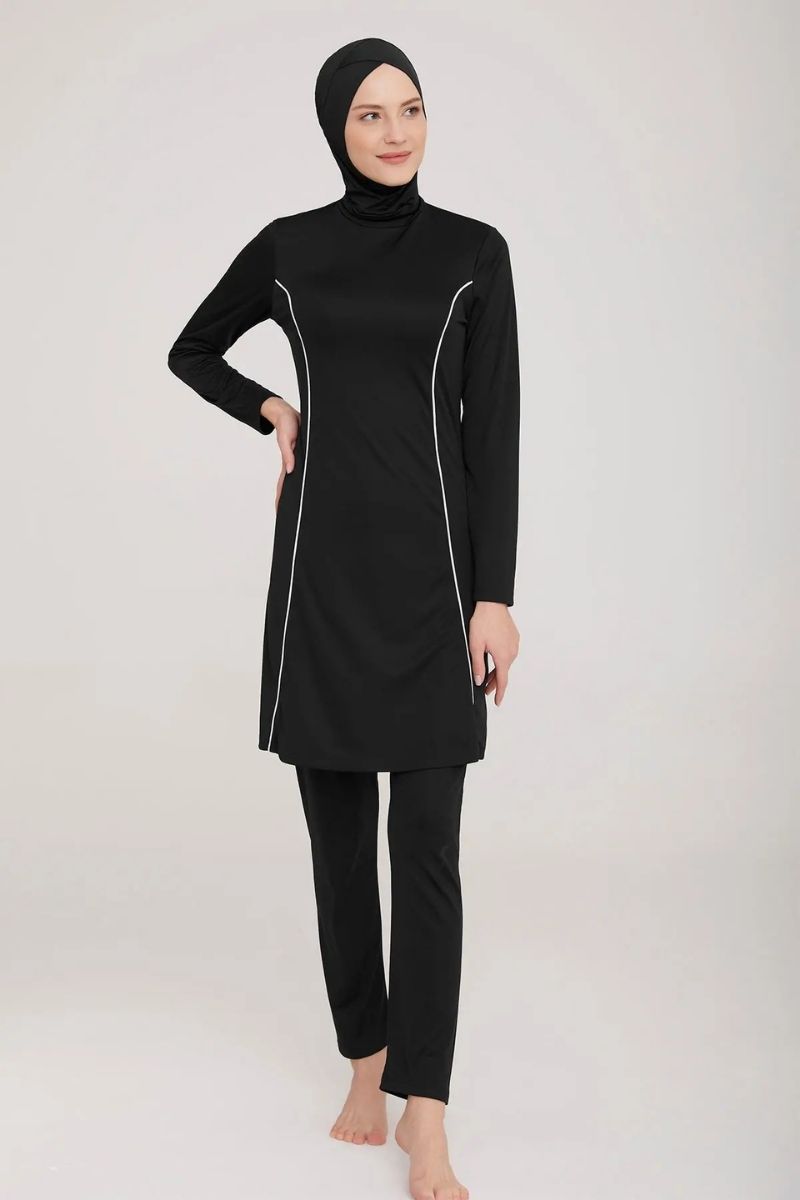 Rozamay Burkini Swimsuit-9021-B  Voile