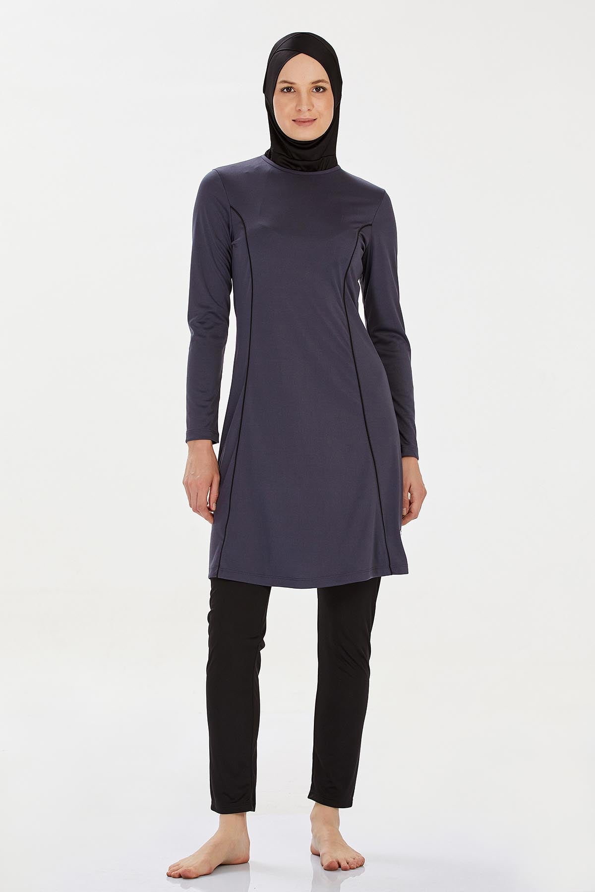 Rozamay Burkini Swimsuit-9021-B  Voile