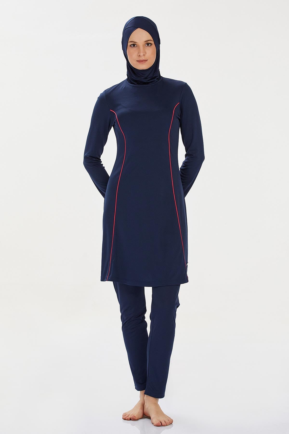 Rozamay Burkini Swimsuit-9021-B  Voile