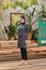 Rozamay Burkini Swimsuit-9032-B  Voile