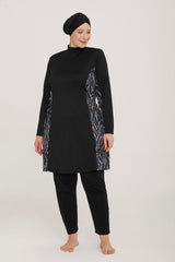 Rozamay Burkini Swimsuit-9104-B  Voile