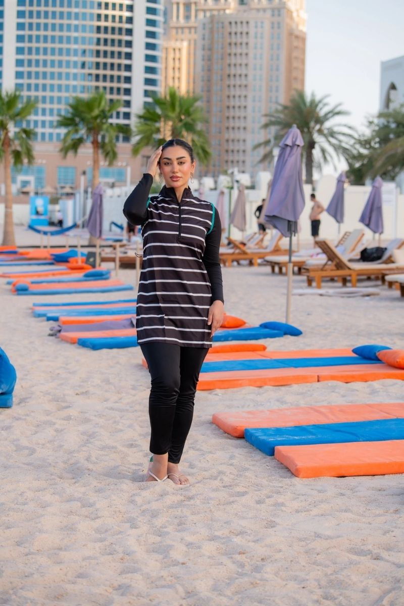 Rozamay Burkini Swimsuit-E020  Voile