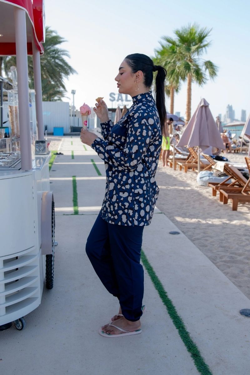 Rozamay Burkini Swimsuit-E017  Voile